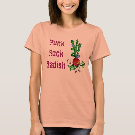 Punk Rock Radish, burnout t-shirt (Voorkant)