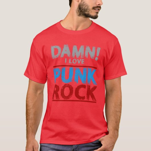 Punk Rock retro T-shirt (Voorkant)