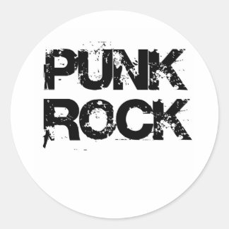 PUNK ROCK RONDE STICKER