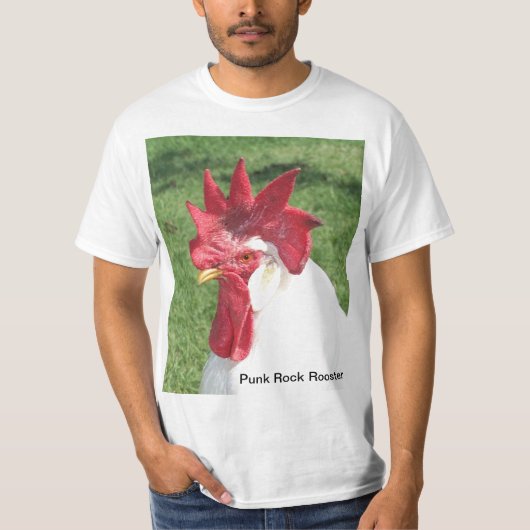 Punk Rock Rooster T-shirt (Voorkant)