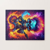 Punk Rock Schedel Legpuzzel (Horizontaal)
