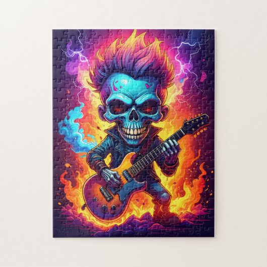 Punk Rock Schedel Legpuzzel (Verticaal)