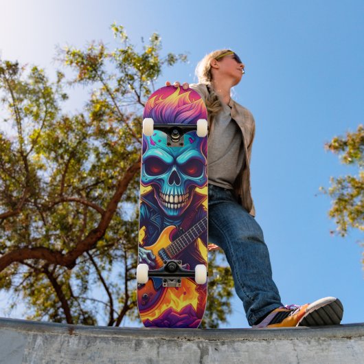Punk Rock Schedel Persoonlijk Skateboard (Buiten 1)