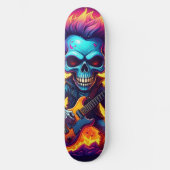 Punk Rock Schedel Persoonlijk Skateboard (Voorkant)