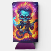 Punk Rock Schedel Seltzer Blikjeskoeler (Achterkant)