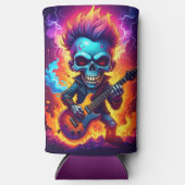 Punk Rock Schedel Seltzer Blikjeskoeler (Voorkant)