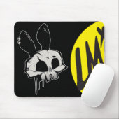 Punk Rock Schedel Vector Grafische Bureaumat Muismat (Met muis)