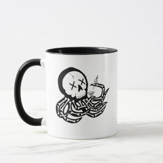 Punk Rock Skelet Octopus Mok