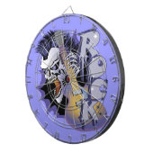 Punk Rock Skull Dartbord (Voorkant Rechts)