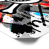 Punk Rock Skull Poster (Hoek)