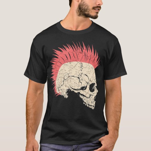 Punk Rock Skull Skelet Rocker Fans Gift (2) T-shirt (Voorkant)