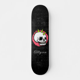 Punk Rock Skull Trendy Gothic Kinder Name Fun Scar Persoonlijk Skateboard