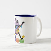 Punk Rock Skull Tweekleurige Koffiemok (Voorkant rechts)