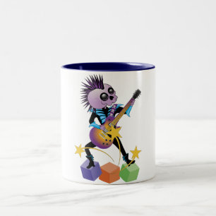 Punk Rock Skull Tweekleurige Koffiemok