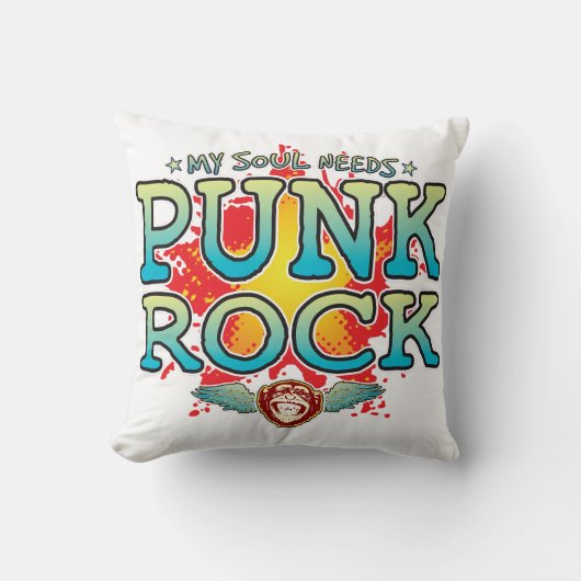 Punk Rock Soul Cushion Kussen (Voorkant)