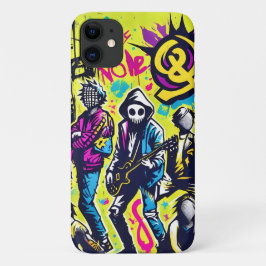 Punk Rock Street Art Band Graffiti Case-Mate iPhone Case