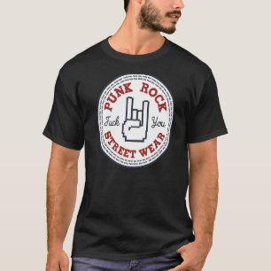 Punk Rock Street Draag Origineel T-shirt