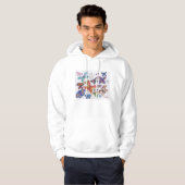 Punk Rock-tandwiel #28 Butterflies Color Hoodie (Voorkant volledig)
