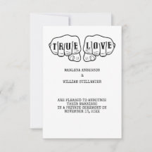 Punk Rock Tattoo Hands Marriage Elopement