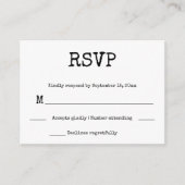 Punk Rock Tattoo Hands Minimalist Black and White Informatiekaartje (Voorkant)