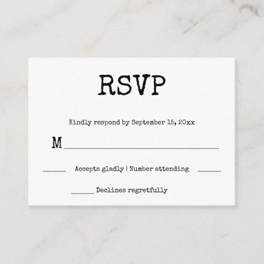 Punk Rock Tattoo Hands Minimalist Black and White Informatiekaartje (Voorkant)