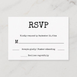 Punk Rock Tattoo Hands Minimalist Black and White Informatiekaartje