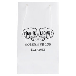 Punk Rock Tattoo Hands True Love Minimalist Klein Cadeauzakje