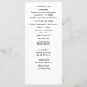 Punk Rock Tattoo Hands True Love Minimalist Programmakaart (Achterkant)