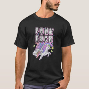 Punk Rock Unicorn Rock Music Distress T-shirt