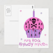 Punk Rock Verjaardagsprinses Briefkaart (Voorkant / Achterkant)