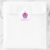 Punk Rock Verjaardagsprinses Ronde Sticker (Tas)