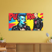 PUNK ROCK VOOR ALTJD-3 CANVAS AFDRUK (Insitu (Woonkamer))