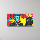 PUNK ROCK VOOR ALTJD-3 CANVAS AFDRUK (Voorkant)