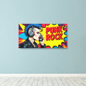 PUNK ROCK VOOR ALTJD-4 CANVAS AFDRUK (Insitu (Houten vloer))