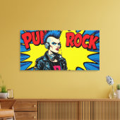 PUNK ROCK VOOR ALTJD-5 CANVAS AFDRUK (Insitu (Woonkamer))