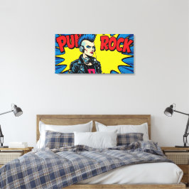 PUNK ROCK VOOR ALTJD-5 CANVAS AFDRUK