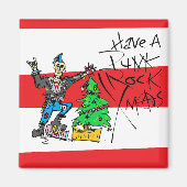PUNK ROCK XMAS MAGNEET (Voorkant)