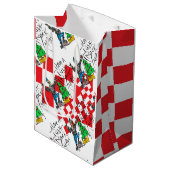 PUNK ROCK XMAS met CHECKERED Medium Cadeauzakje (Voorkant Gekanteld)