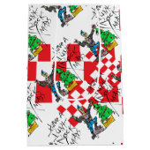 PUNK ROCK XMAS met CHECKERED Medium Cadeauzakje (Achterkant)