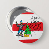 PUNK ROCK XMAS Pin Ronde Button 7,6 Cm (Voorkant /achterkant)