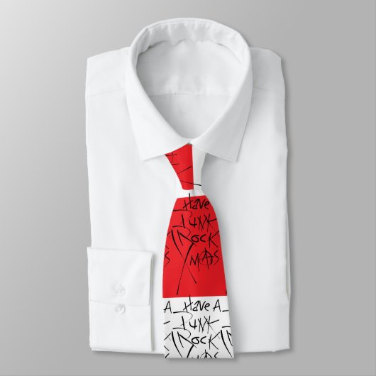 PUNK ROCK XMAS STRIPE STROPDAS (Gebonden)