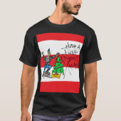 PUNK ROCK XMAS w/ Strepen Tshirt (Voorkant)