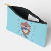Punk Rock Zeeotter met Vis | Grappige Dier Kunst Etui (Open)