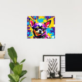 PUNK ROCKER CHIHUAHUA 2 POSTER (Thuiskantoor)