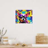 PUNK ROCKER CHIHUAHUA 2 POSTER (Keuken)