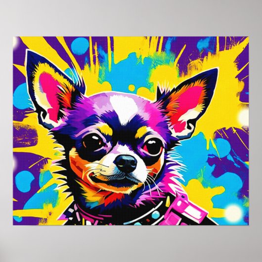 PUNK ROCKER CHIHUAHUA 2 POSTER (Voorkant)