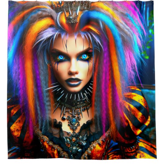 Punk Rocker Douchegordijn (Voorkant)