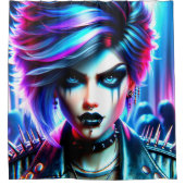 Punk Rocker Douchegordijn (Voorkant)