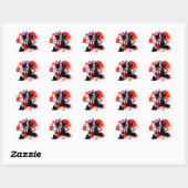 Punk Rocker Laarzen - streetstyle Ronde Sticker (Vel)