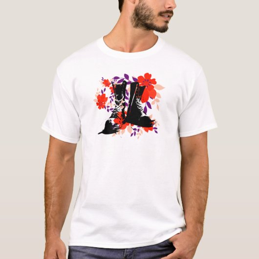 Punk Rocker Laarzen - streetstyle T-shirt (Voorkant)